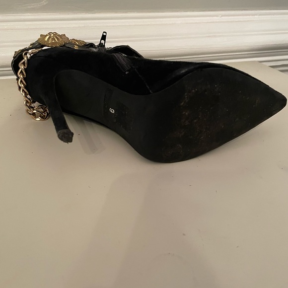 Black and Gold Jeffery Campbell Boots - Picture 3 of 6